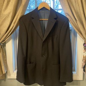 HUGO BOSS Black 3 Button Sport Coat Suit Coat Jacket 100% Wool 38S